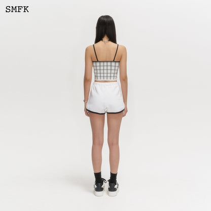 SMFK Compass White Checkered Knitted Vest