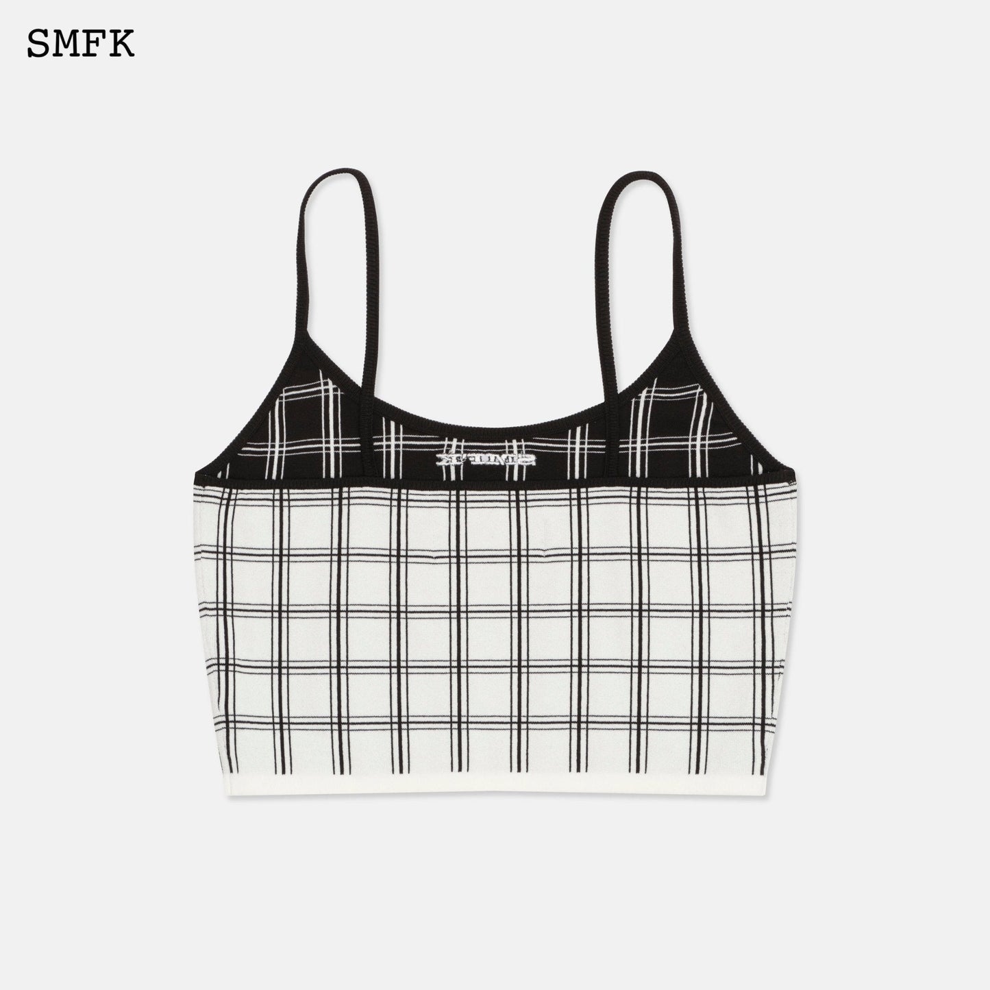 SMFK Compass White Checkered Knitted Vest