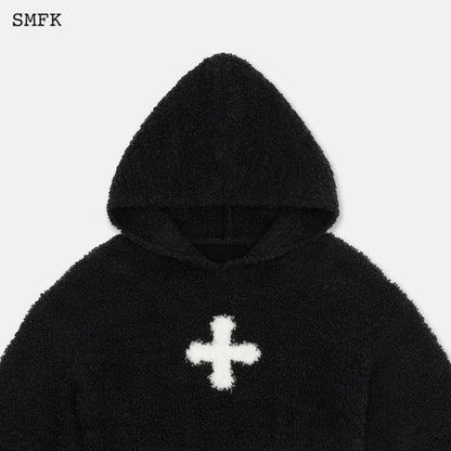 SMFK Compass Wool Knit Short Hoodie - Fixxshop