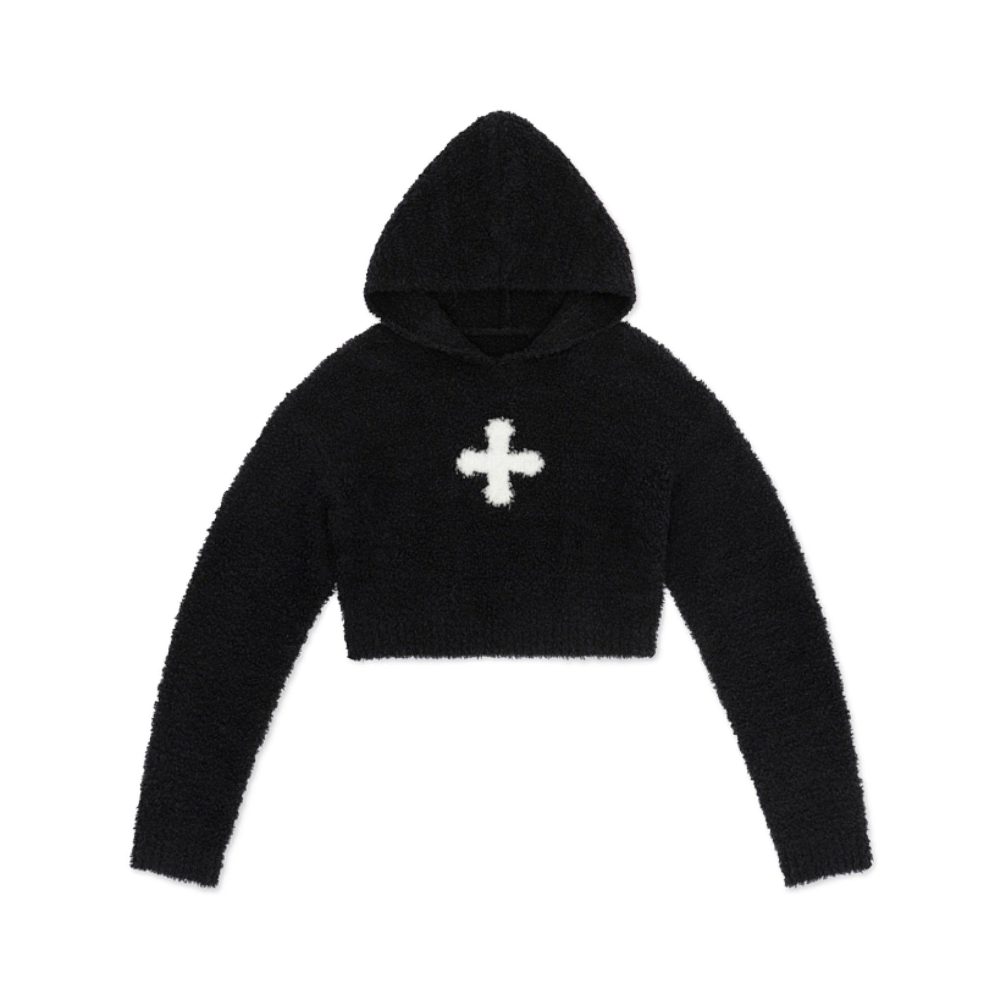 SMFK Compass Wool Knit Short Hoodie