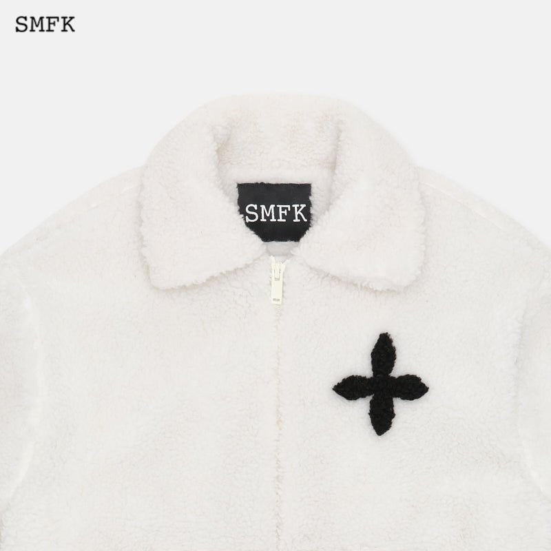 SMFK Compass Wool Work Jacket White - Fixxshop