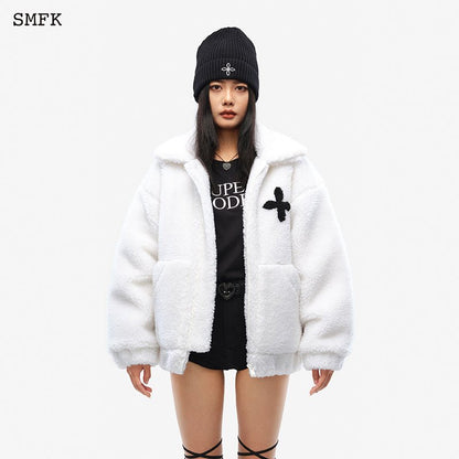 SMFK Compass Wool Work Jacket White - Fixxshop