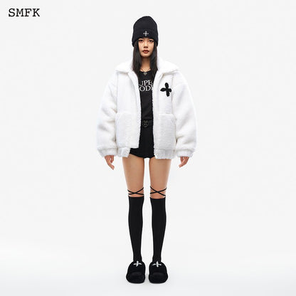 SMFK Compass Wool Work Jacket White - Fixxshop