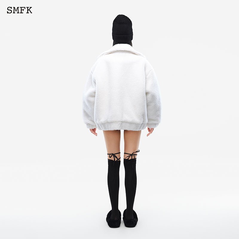 SMFK Compass Wool Work Jacket White - Fixxshop