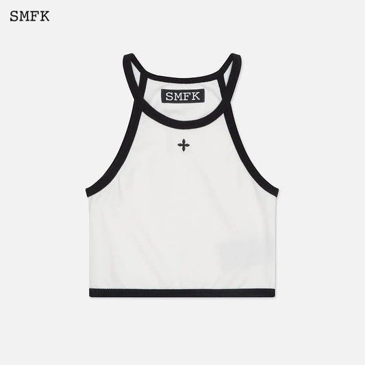 SMFK Cross Retro Vacation Vest White