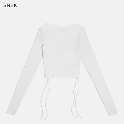 SMFK Dancer Dark Dance Group Shutter Top Sky White - Fixxshop