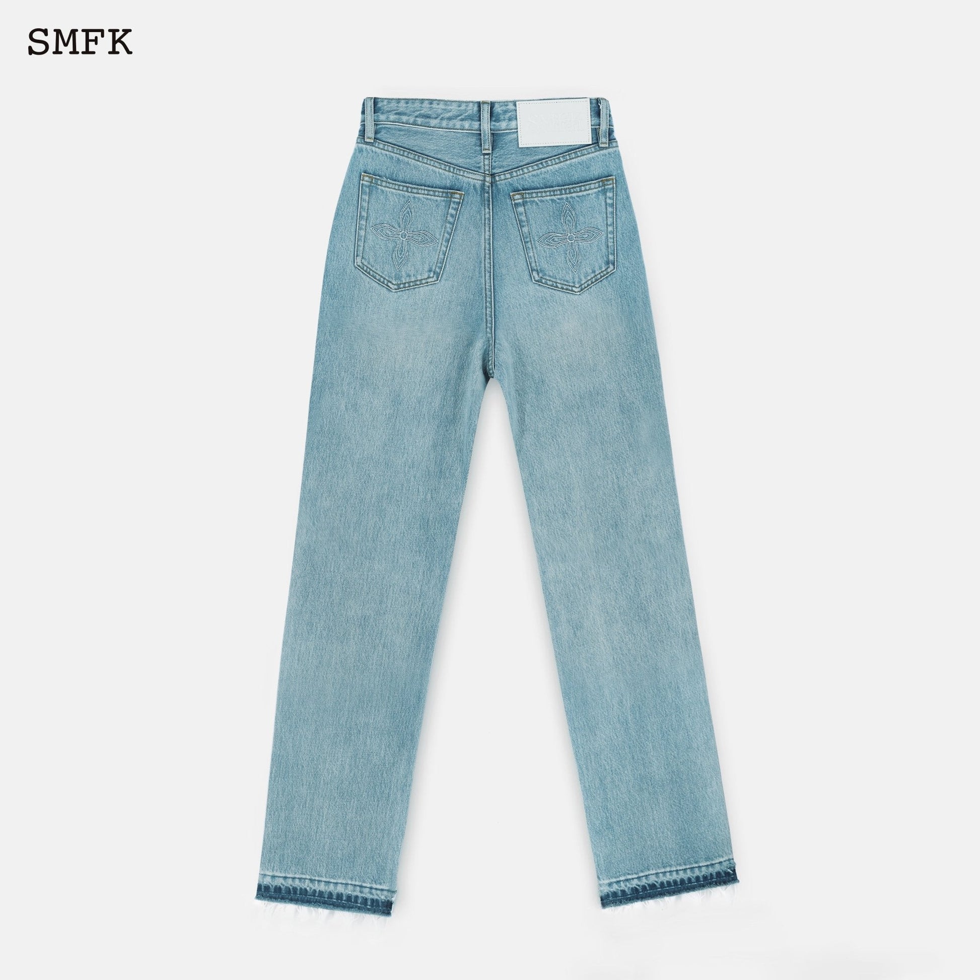 SMFK Dancer Straight Leg Jeans Blue - Fixxshop