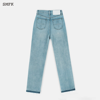 SMFK Dancer Straight Leg Jeans Blue - Fixxshop