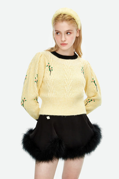 Herlian Furry Half Skirt