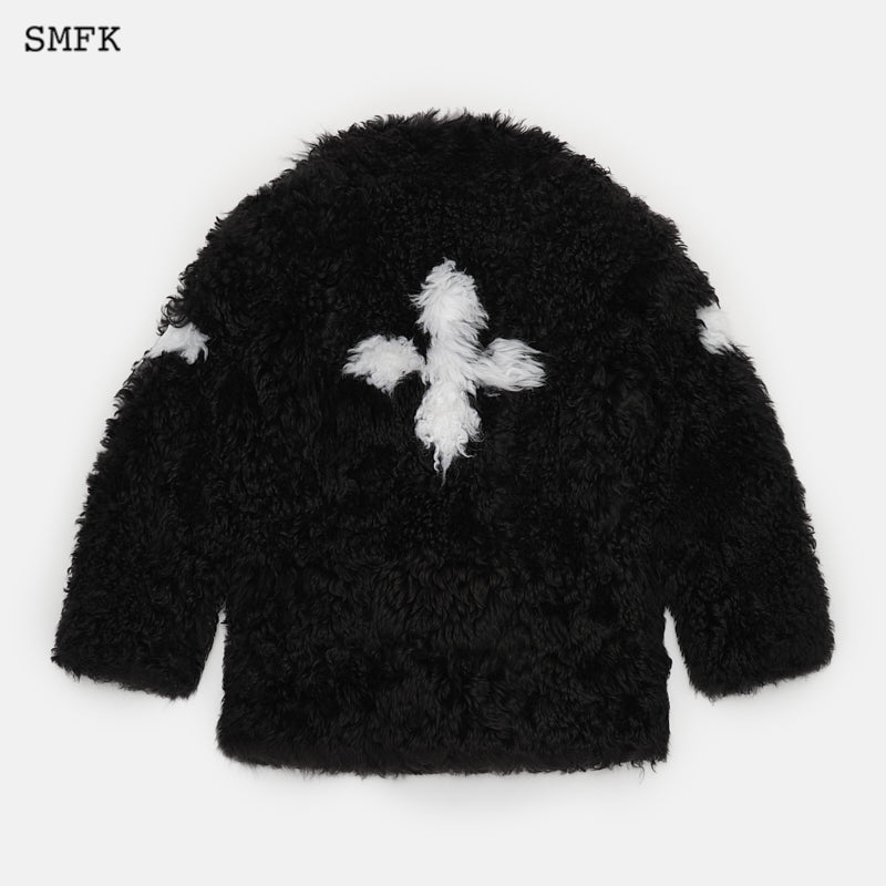 SMFK Gemini Flower Arm Fur Suit Black - Fixxshop