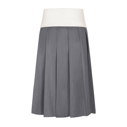 Herlian Grey Mid-length Pleated Skirt