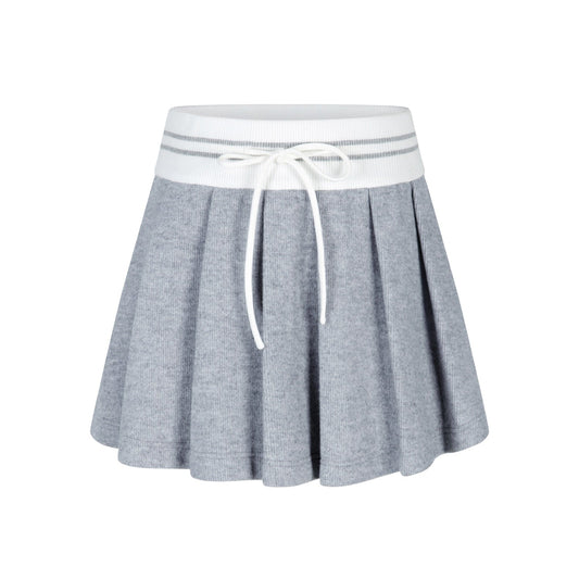 Herlian Grey Tennis Pleated Skirt