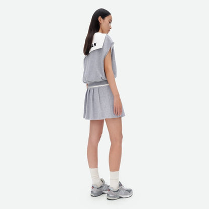 Herlian Grey Tennis Pleated Skirt