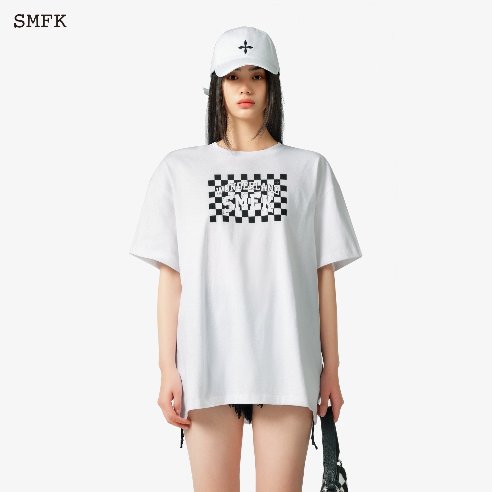 SMFK Grid Black And White Tee - Fixxshop