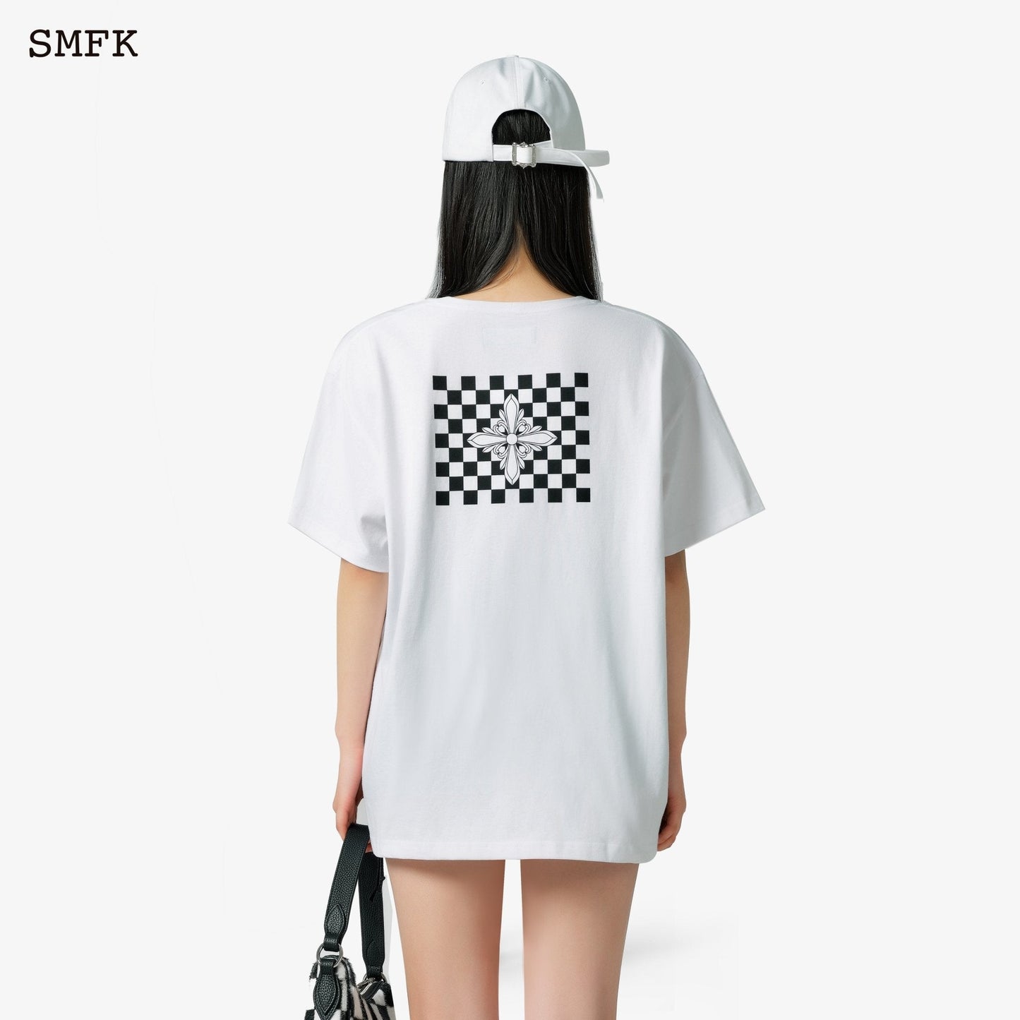 SMFK Grid Black And White Tee - Fixxshop