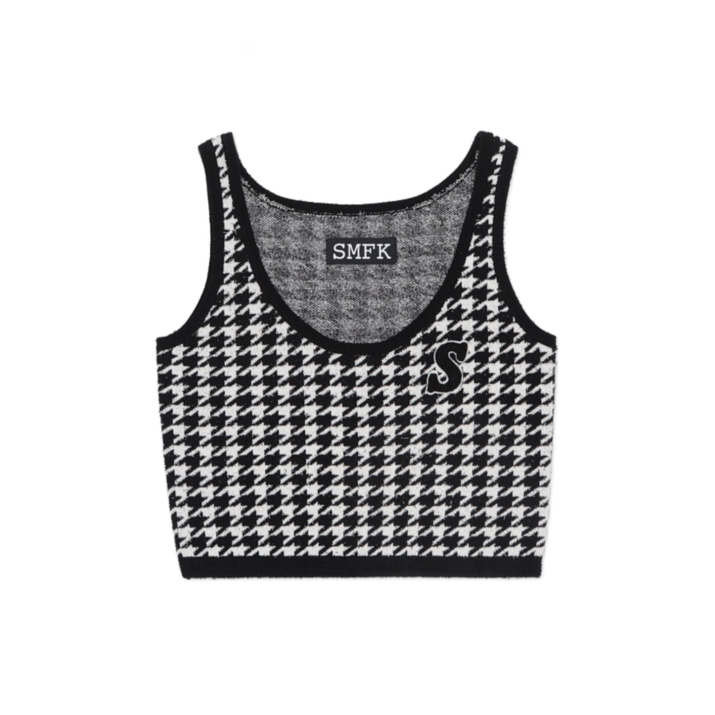 SMFK Houndstooth Knitted Vest