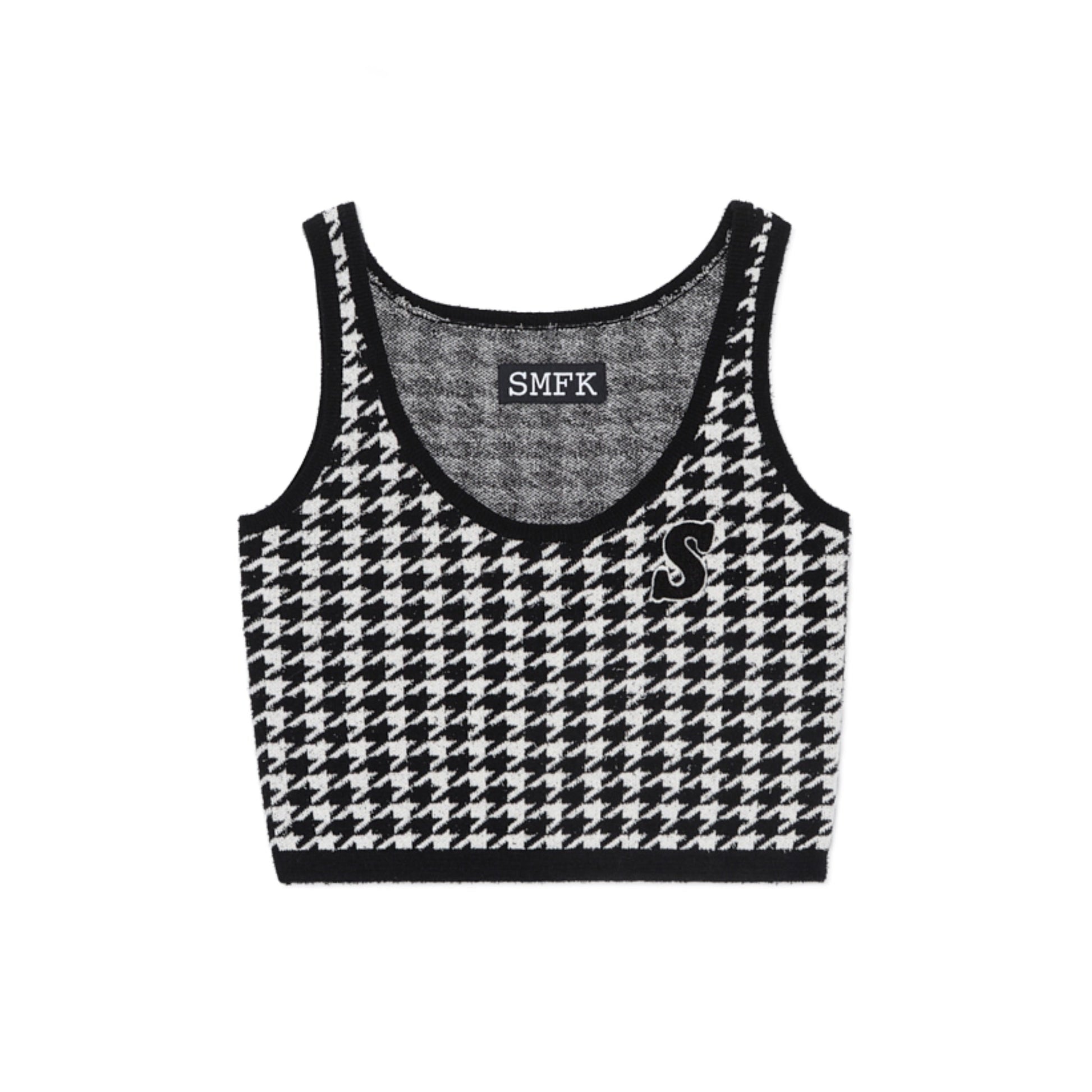 SMFK Houndstooth Knitted Vest – Fixxshop