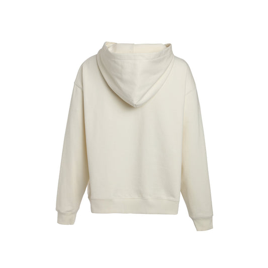 Ivory We11Done Patched Mirror Logo Hoodie - Fixxshop