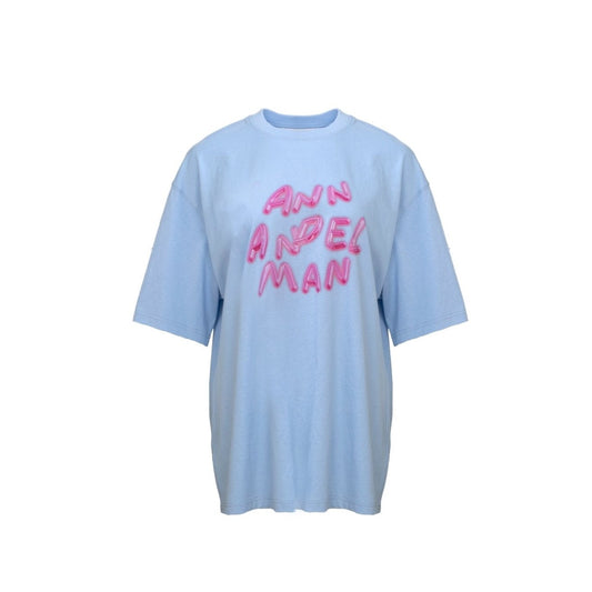 Ann Andelman Jelly Letter T-shirt Blue