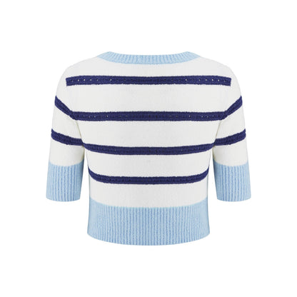 Herlian Logo Stripe Knit T-shirt