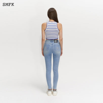 SMFK Compass High Waist Blue Jeans