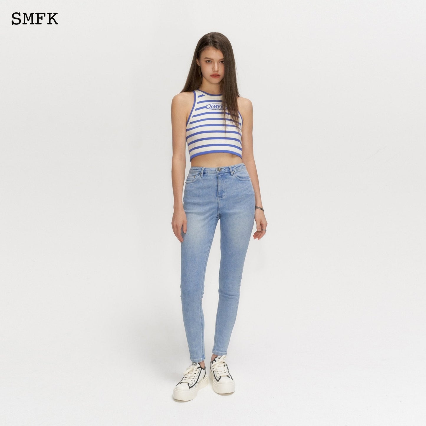 SMFK Compass High Waist Blue Jeans