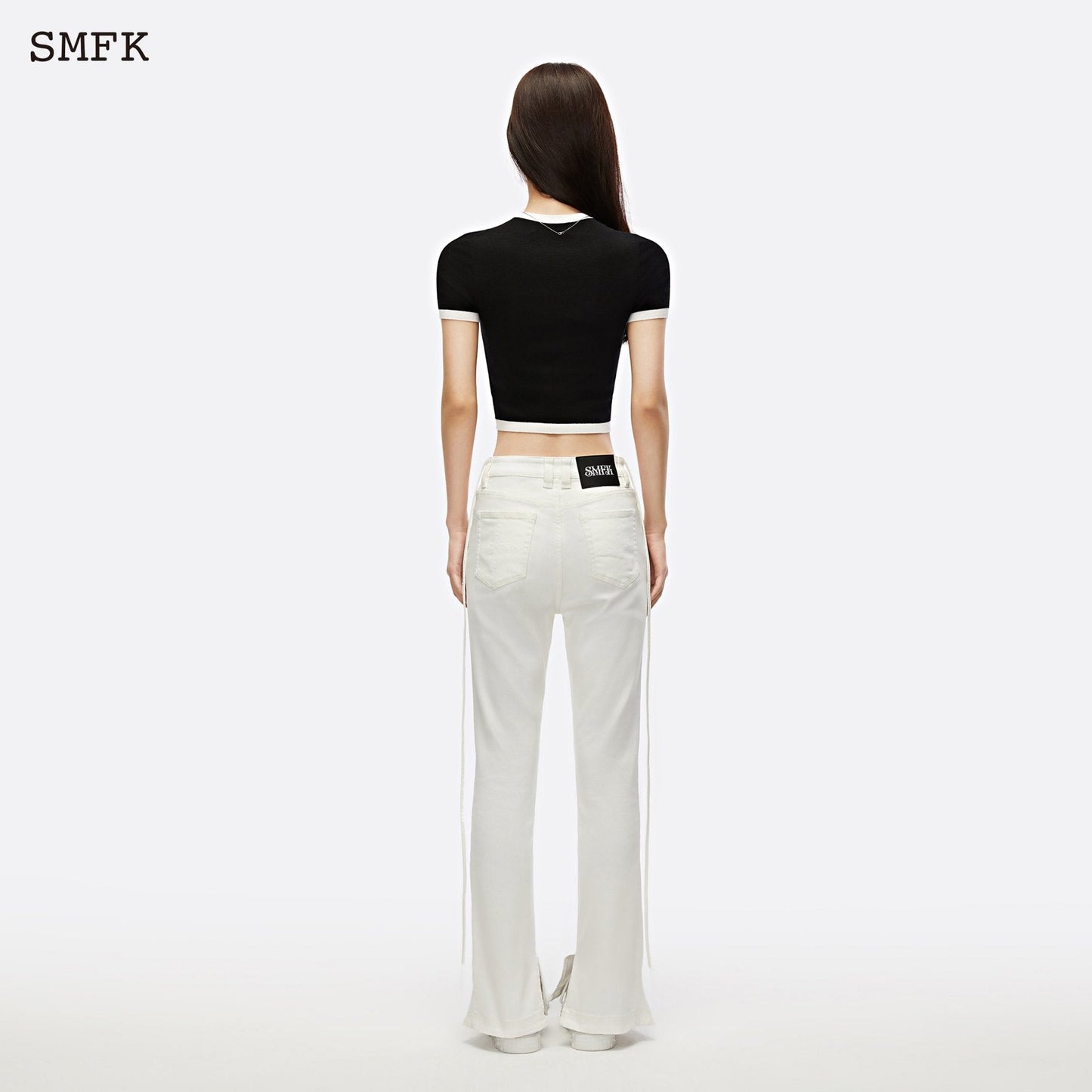 SMFK Mermaid Skinny Jeans Sky White - Fixxshop