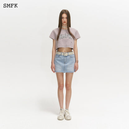 SMFK Model Light Grey Short T-shirt