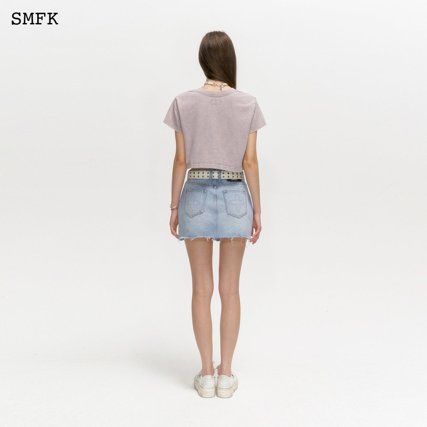 SMFK Model Light Grey Short T-shirt