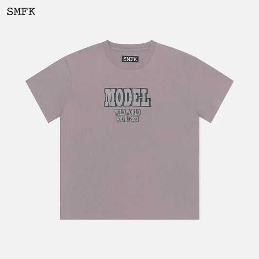 SMFK Oversized Model Vintage Tee Forest Grey