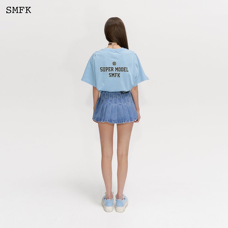 SMFK Oversized Super Model Blue T-shirt