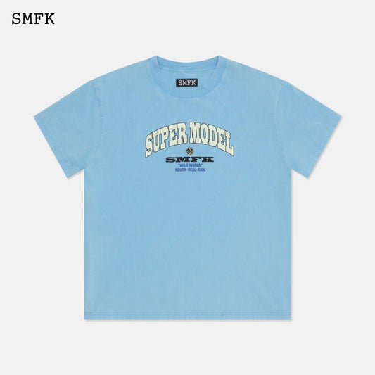 SMFK Oversized Super Model Blue T-shirt