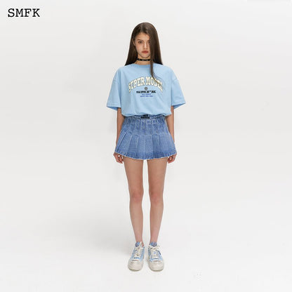 SMFK Oversized Super Model Blue T-shirt