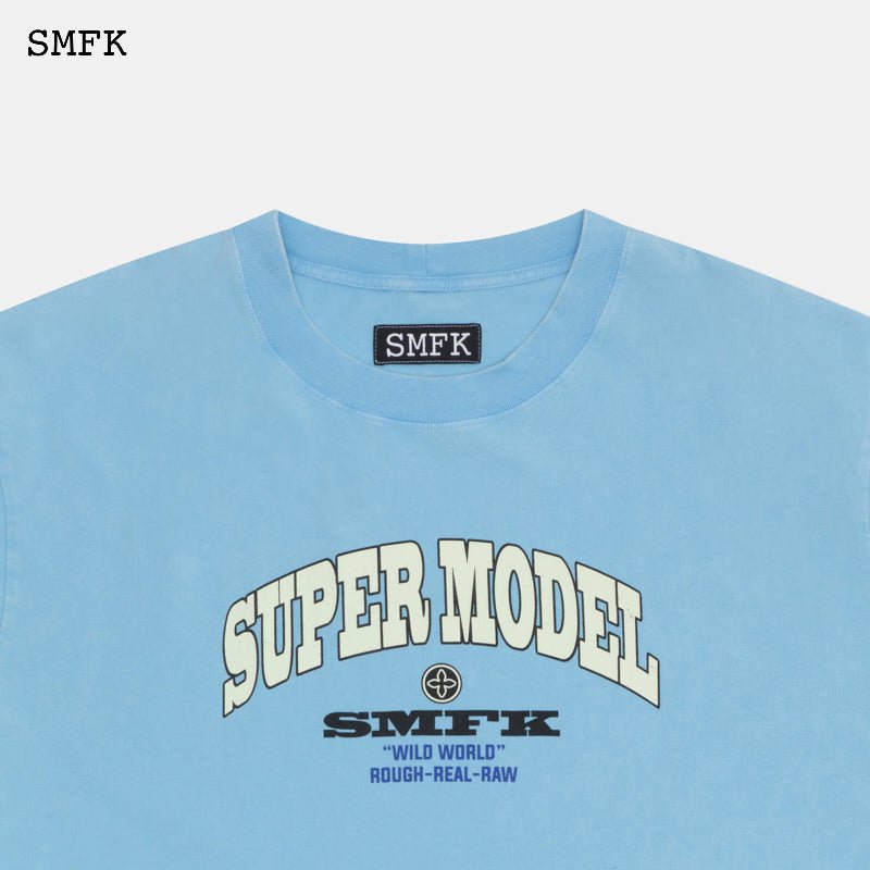 SMFK Oversized Super Model Blue T-shirt