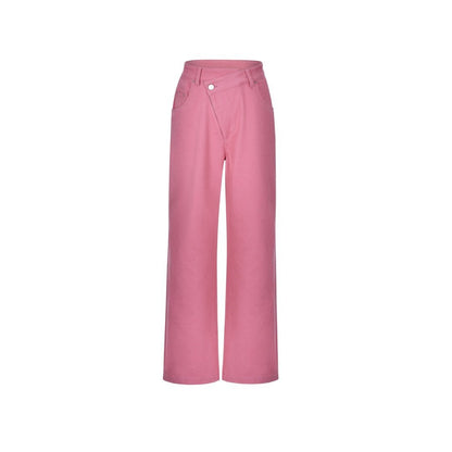 THREE QUARTERS Pink Misplaced Pants | MADA IN CHINA