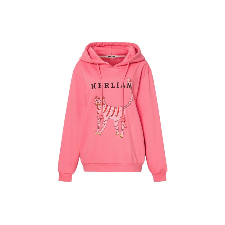 Herlian CNY Edition Tiger Hoodie Pink - Fixxshop