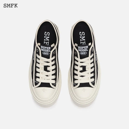 SMFK Retro College Low Top Board Shoes Black