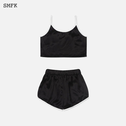 SMFK Retro Sports Pajamas Set Black