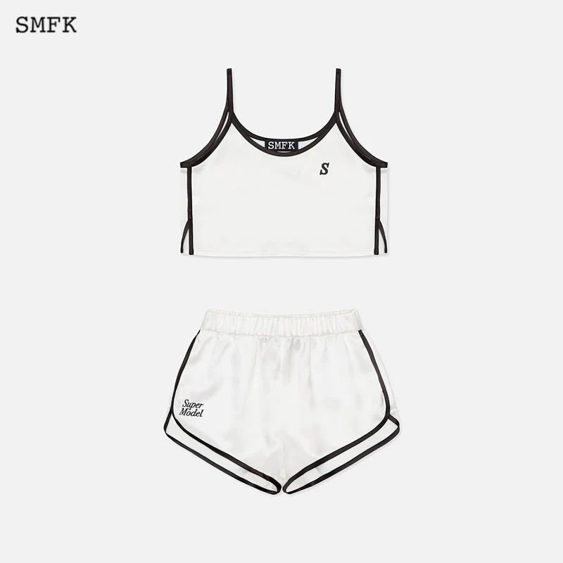 SMFK Retro Sports Pajamas Set White