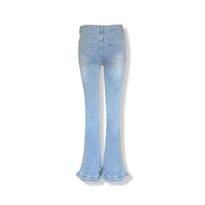 Aimme Sparrow Ruffled Bootcut Jeans
