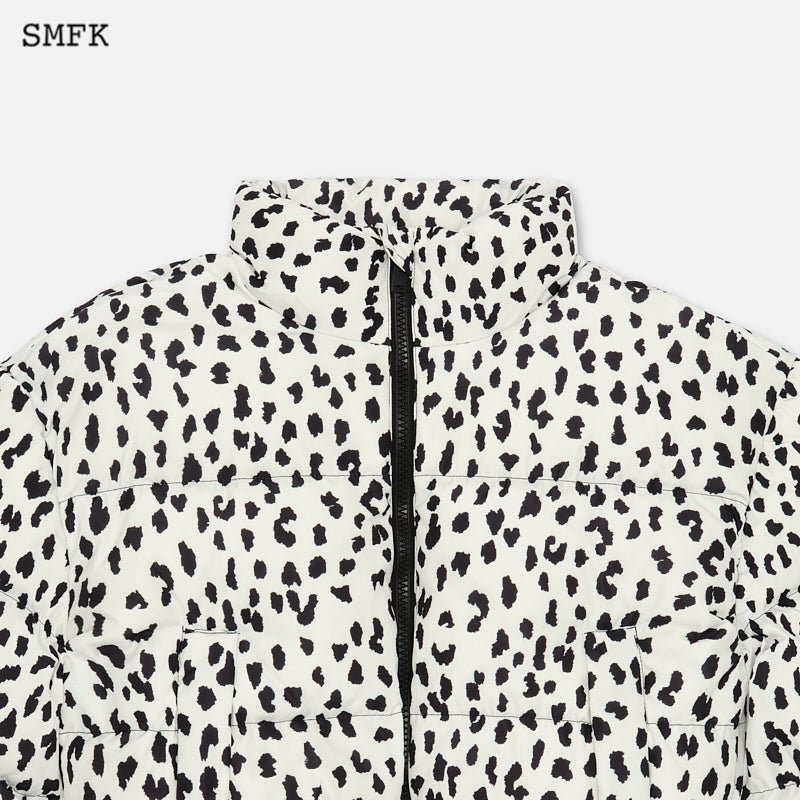 SMFK Short Body Down Jacket In Leopard Print - Fixxshop