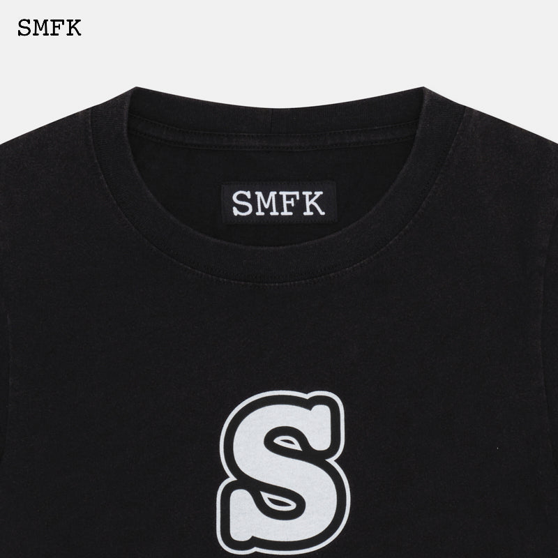 SMFK Black Branding Oversized Tee