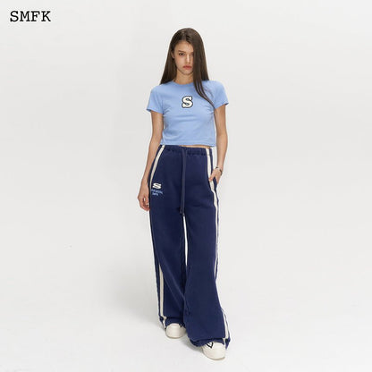 SMFK Skinny Model Blue Tight T-shirt