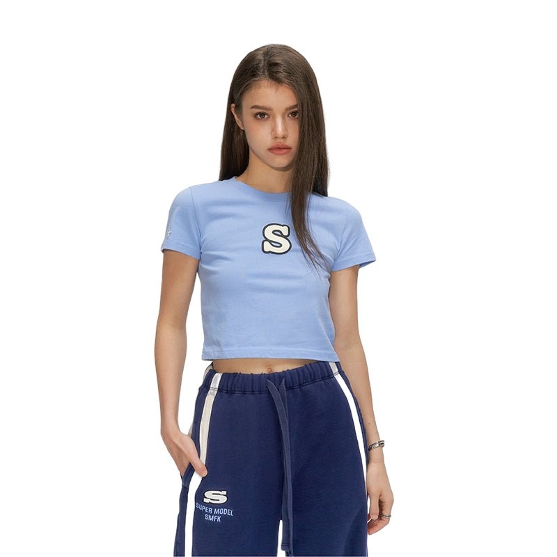 SMFK Skinny Model Blue Tight T-shirt