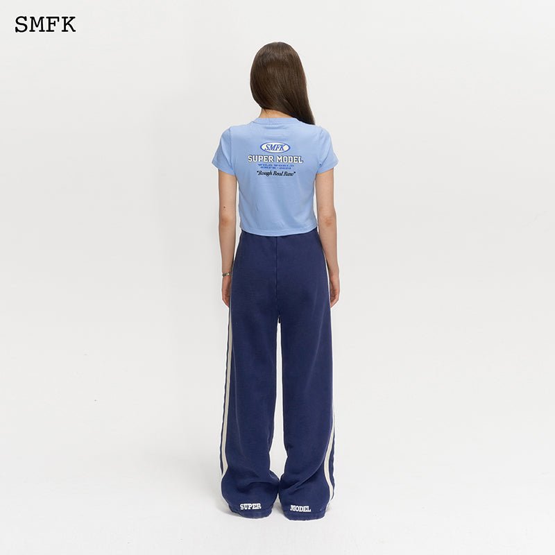 SMFK Skinny Model Blue Tight T-shirt