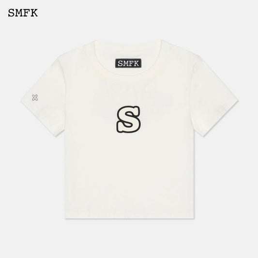 SMFK Skinny Model White Tight T-shirt