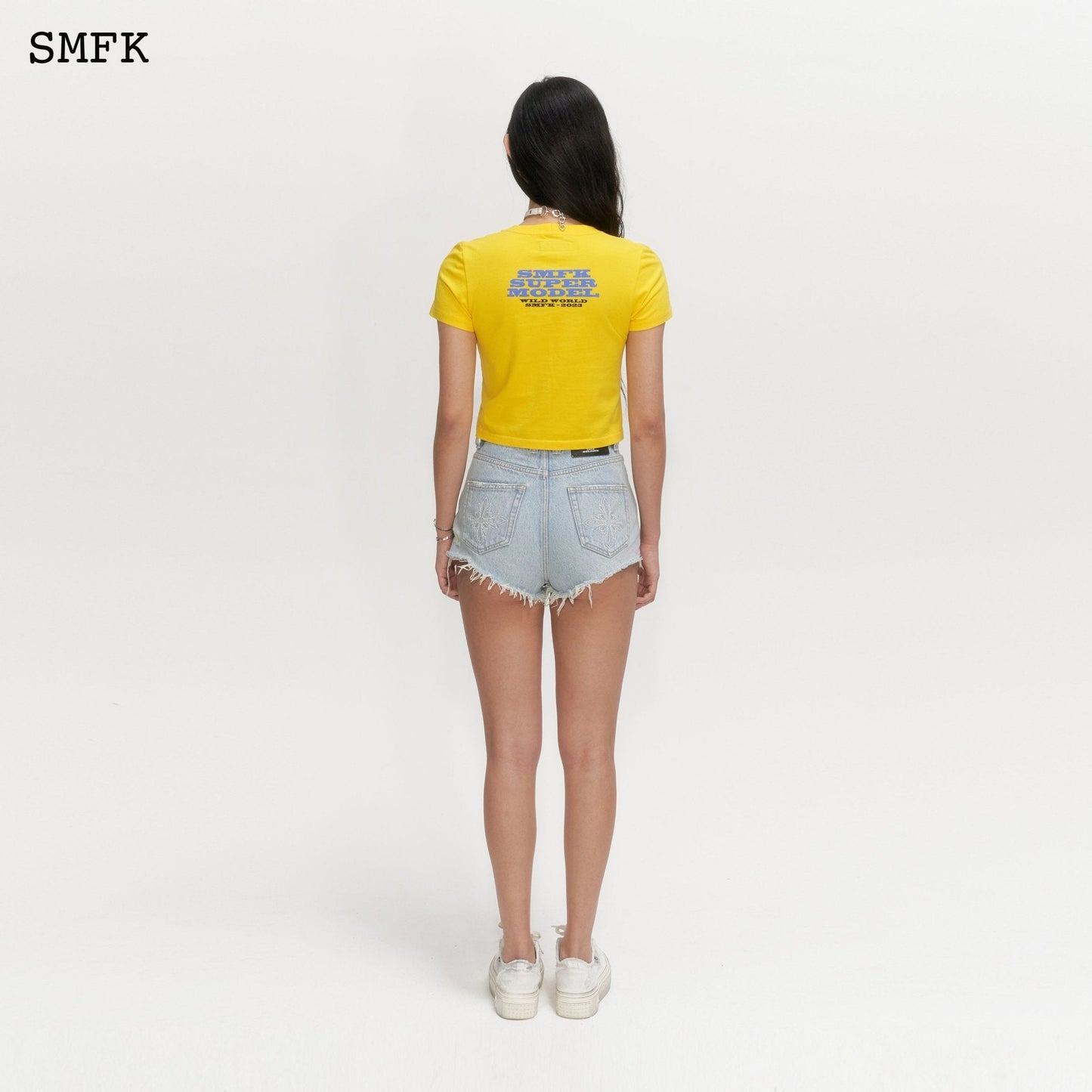 SMFK Skinny Model Yellow Tight T-shirt