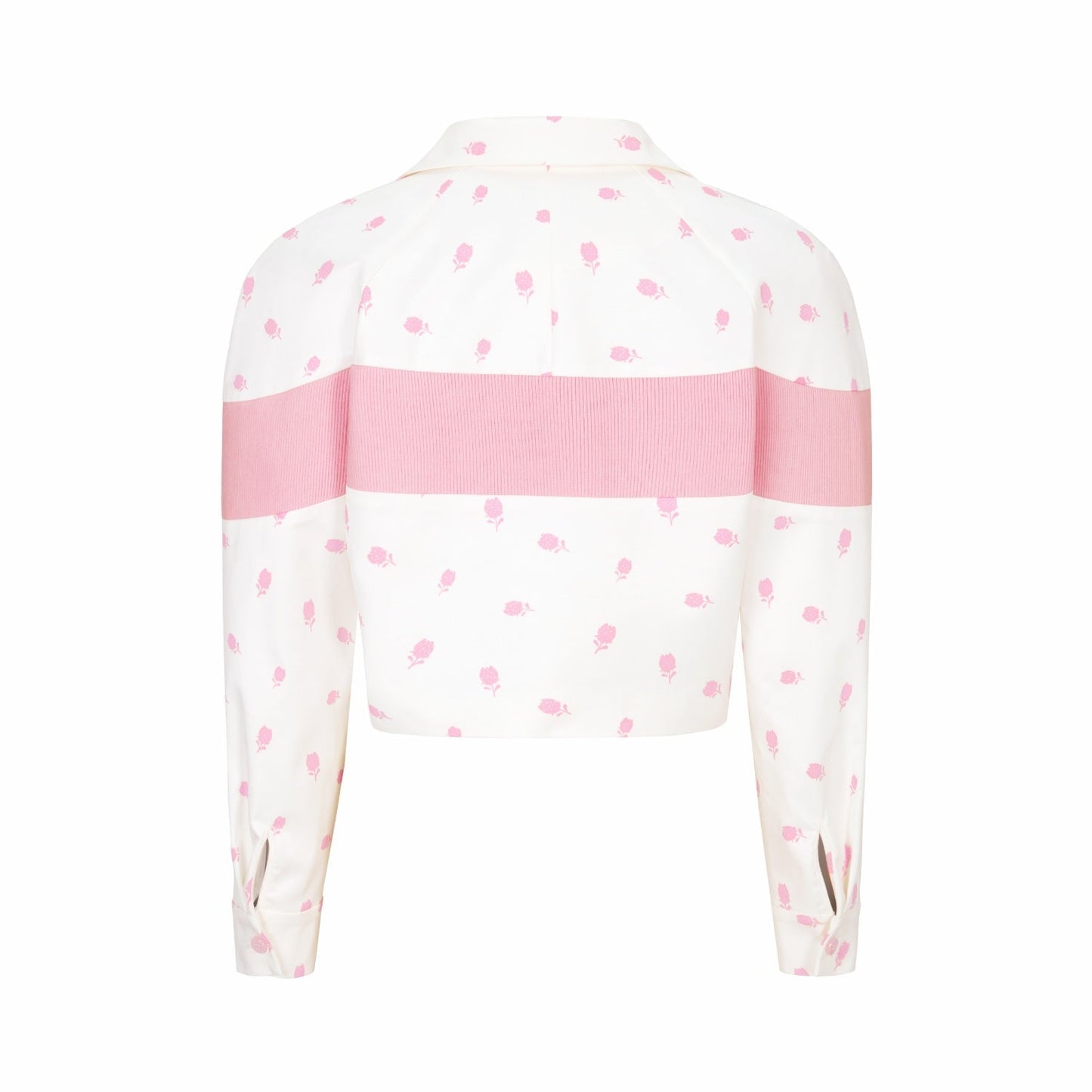 Herlian Strawberry Floral Knitted Patchwork Jacket