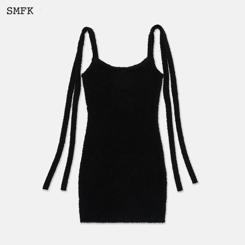 SMFK Stray Wandering Savage Knitted Halter Dress - Fixxshop