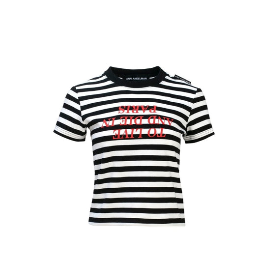 Ann Andelman Stripe T-shirt Black And White